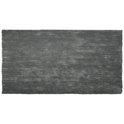 B&Q -  Shaggygy Rug Demre Dark Grey 80 X 150 Cm