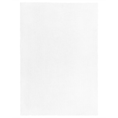 B&Q -  Shaggygy Rug Demre White 140 X 200 Cm