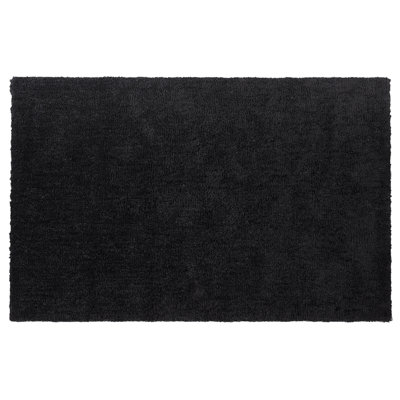B&Q -  Shaggygy Rug Demre Black 200 X 300 Cm