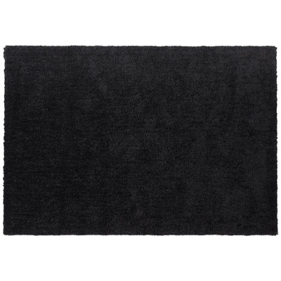 B&Q -  Shaggygy Rug Demre Black 160 X 230 Cm