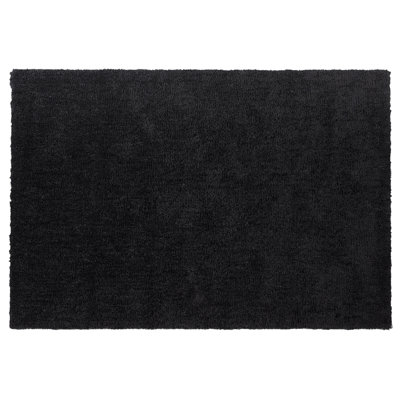 B&Q -  Shaggygy Rug Demre Black 140 X 200 Cm