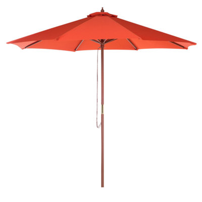 Beliani Market Parasol 270 Cm Toscana Red from B&Q