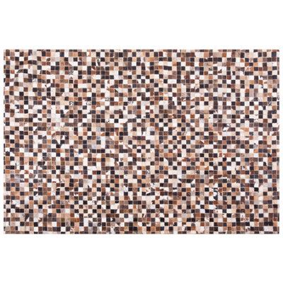 B&Q -  Rug Konya Brown 160 X 230 Cm Leather