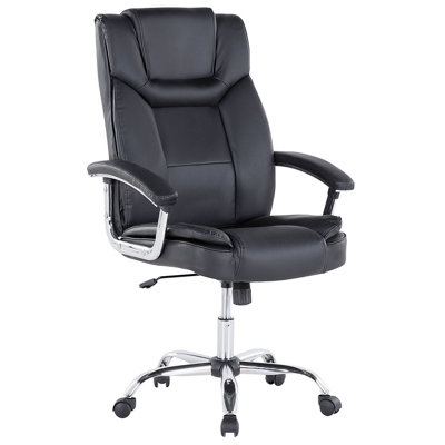 B&Q -  Executive Chair Advance Faux Leather Black