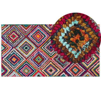 Beliani Area Rug 80 X 150 Multicolour Kaiseri