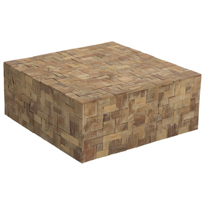 B&Q -  Coffee Table Gambo Teak Wood Brown