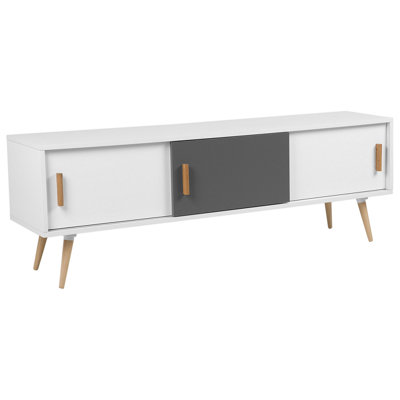 Beliani Tv Stand Indiana White from B&Q