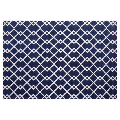 B&Q -   Rug Serres Blue 140 X 200 Cm