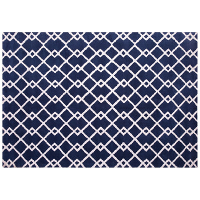 B&Q -   Rug Serres Blue 160 X 230 Cm