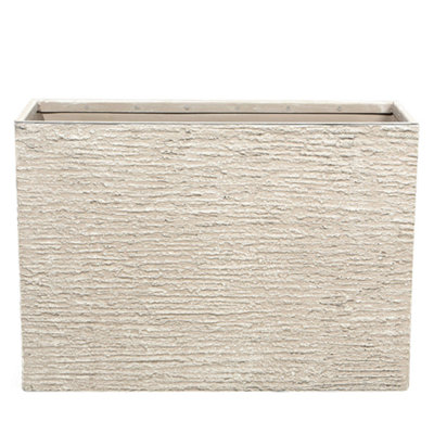 Beliani Plant Pot Edessa 80 Cm Light Beige from B&Q
