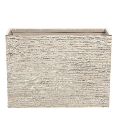 Beliani Plant Pot Edessa 70 Cm Light Beige from B&Q