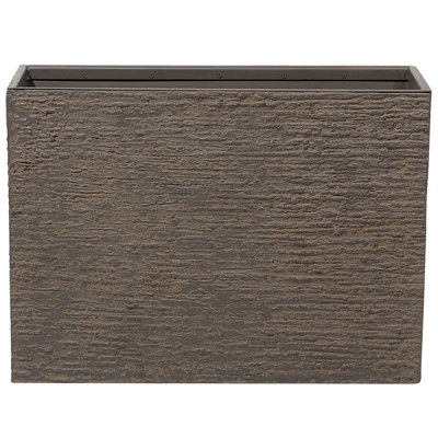 Beliani Plant Pot Edessa 70 Cm Dark Brown from B&Q