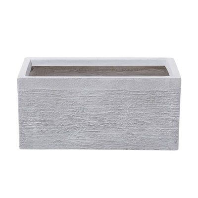 B&Q -   Plant Pot Myra 50 Cm White