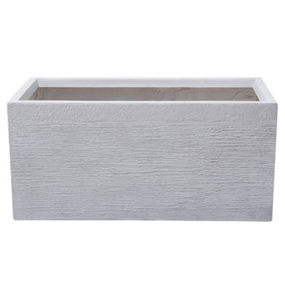 B&Q -   Plant Pot Myra 80 Cm White