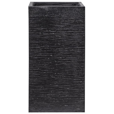Beliani  Plant Pot Dion 40 Cm Black from B&Q