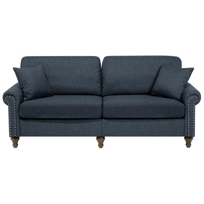 Beliani Sofa 3 Seater Otra Fabric Dark Grey from B&Q