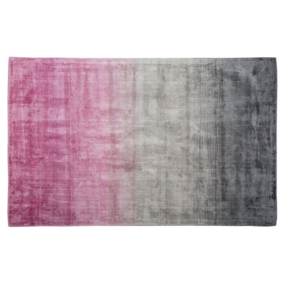 B&Q -  Rug Ercis Pink 140 X 200 Cm Viscose