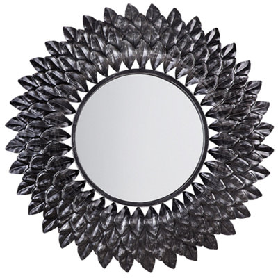 B&Q -  Wall Mirror Larrau 70 Cm 70 Cm Metal Silver