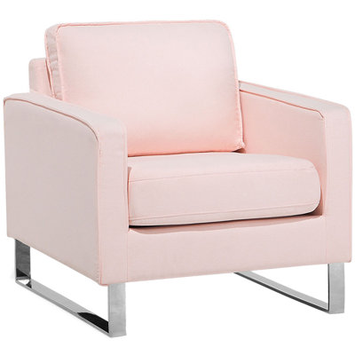 Beliani  Armchair Vind Fabric Pink from B&Q