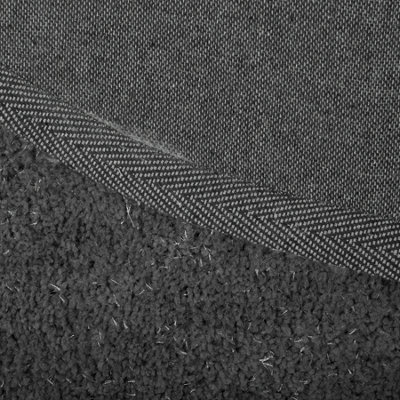 B&Q -  Shaggygy Rug Demre Dark Grey 200 X 200 Cm