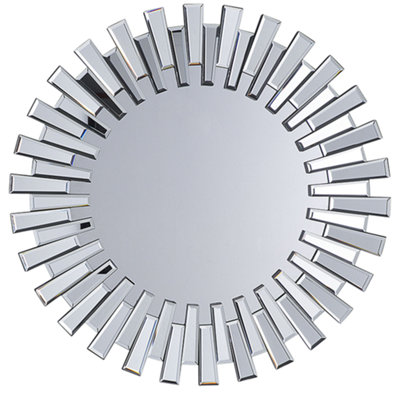 B&Q -  Wall Mirror Cholet 70 Cm 70 Cm Silver
