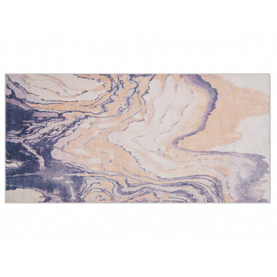 B&Q -   Rug Gebze Grey 80 X 150 Cm