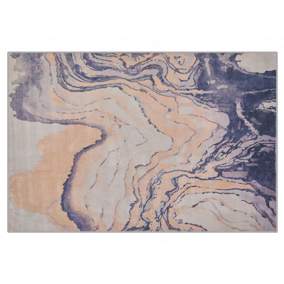 B&Q -   Rug Gebze Blue 160 X 230 Cm