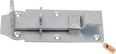 Gezu Impex Double Gate Cover 450 mm Galvanised Overhang Gate Bolt Lock Shutter Cover Garden Double Gate Cover from B&Q