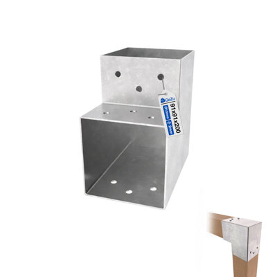 Gezu Impex Heavy Duty Hot Dip Galvanised Pergola L Shape Post Connector91 X 91 mm from B&Q