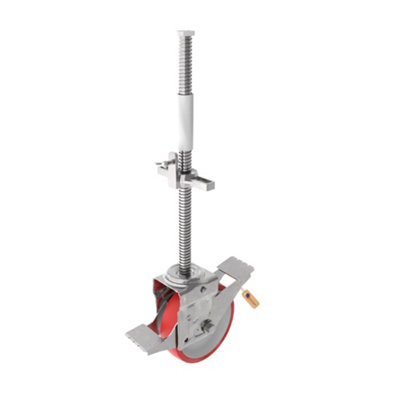 Gezu Impex Heavy Duty Swivel Castor Wheels For Trolleys Electroplated Galvanised Industrial Castors & Wheels600 Kg from B&Q