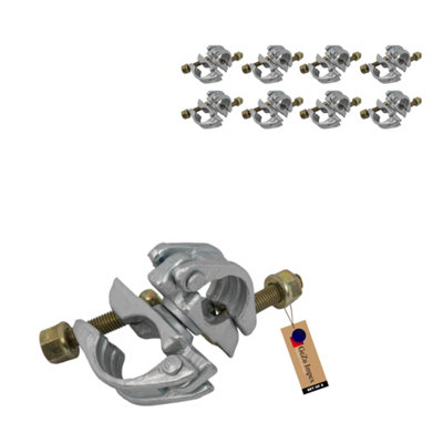 B&Q -  Screw In Coupler Screw In 48 X 48 mm Hot Dip Galvanised Set Of 8 Clamp For Scaffolding