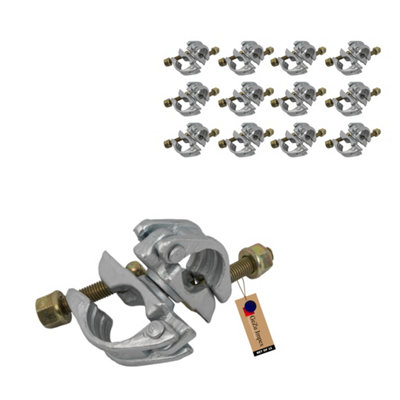 B&Q -  Screw In Coupler Screw In 48 X 48 mm Hot Dip Galvanised Set Of 12 Clamp For Scaffolding