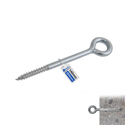 Gezu Impex Eye Bolt Anchor Galvanised Eye Hooks90 mm from B&Q