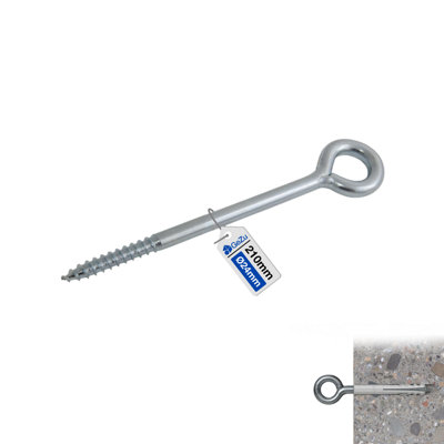 Gezu Impex Eye Bolt Anchor Galvanised Eye Hooks 160 mm from B&Q