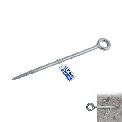 Gezu Impex Eye Bolt Anchor Galvanised Eye Hooks 300 mm from B&Q