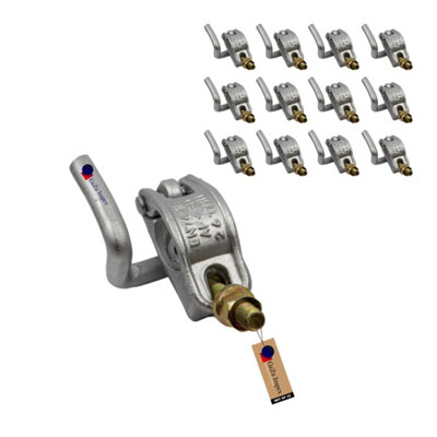 B&Q -  Parallel Coupler 48 X 48 mm Hot Dip Galvanised Set Of 12 Clamp For Scaffolding Steel Pipe Construction Tubes Coupling