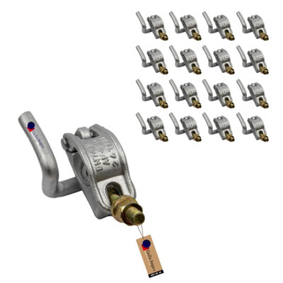 B&Q -  Parallel Coupler 48 X 48 mm Hot Dip Galvanised Set Of 16 Clamp For Scaffolding Steel Pipe Construction Tubes Coupling