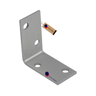 Gezu Impex Heavy Duty Galvanised Steel Angle Bracket Corner Bracket Corner Brace For Construction40 X 40 X 20 mm from B&Q
