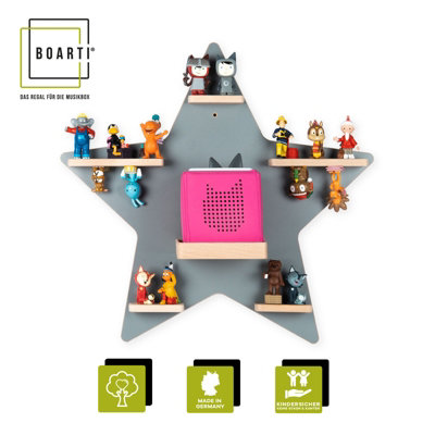 Vcm Shelf Wood Star Toniebox Tonies from B&Q