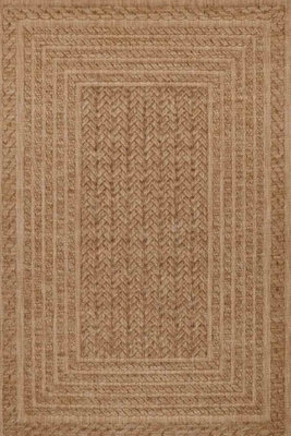 B&Q -  Indoor Outdoor Limonero Rug Sisal Look Durable Rectangular Pile In Beige