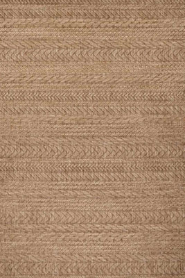 B&Q -  Indoor Outdoor Granado Rug Chevron DesignWeather Resistant Pile In Beige