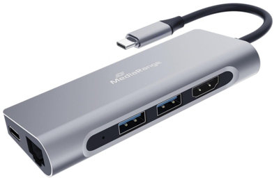 Medion Mediarange Usb Type-C 7 In 1 Multiport AdapterSilver from B&Q