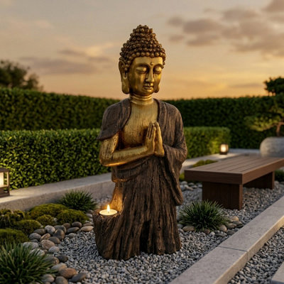 Lumina Zen Meditating Buddha With Solar Light from B&Q