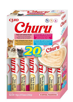 Ciao Churu 20 Pack Box Cat TreatSeafood Variety from B&Q