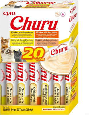 Ciao Churu 20 Pack Box Cat TreatChicken & Beef Variety from B&Q