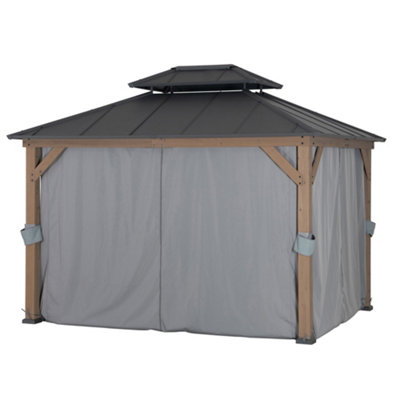 B&Q -  Curtain For Cedar Wooden Gazebo300Cm X 360CmSuitable For A102032602