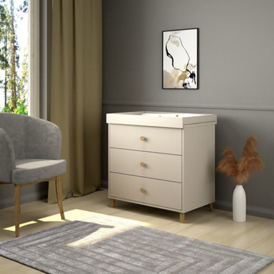 Shefa Line Unisex Beige Shefa 890 Kids Changing Dresser Cashmere (2 Boxes) Size 2 - Image 3
