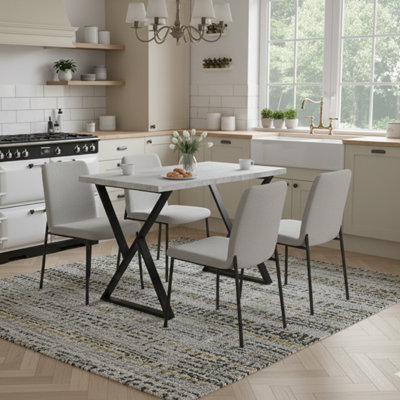B&Q - Dining Table  Chicago 120 Concrete Grey