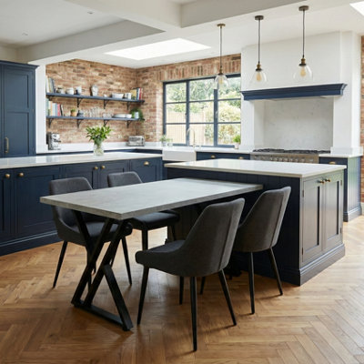 B&Q - Dining Table  New York 140 Concrete Grey