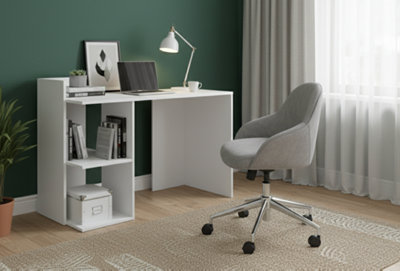 Computer Desk Shefa Line Iris White from B&Q